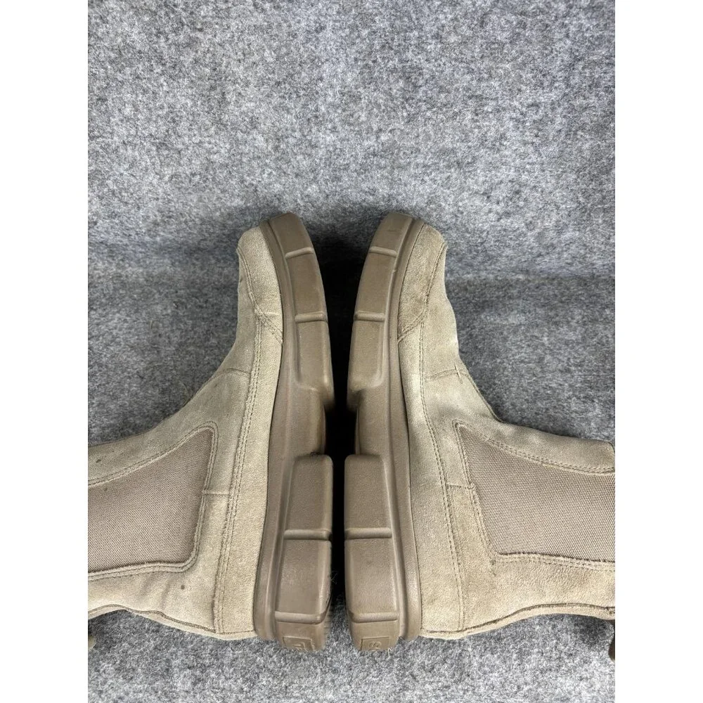Sorel Boots Womens Size 11 Tan Suede Chelsea Ankle Slip On Lug Sole NL5115-264‎